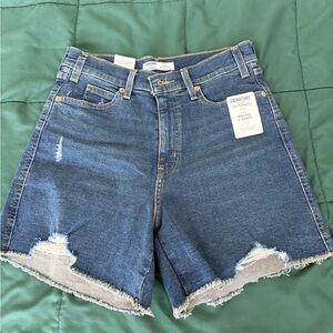 Levi's Women's Distressed Blue Jean Shorts